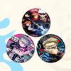 Anime J-Jujutsu K-Kaisen Round Button Pins Slogan Creative Brooches Backpack Clothes Decoration Fashion Cartoon Jewelry Gifts