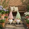 Set of 2 Magnesite Garden Gnome Decorations 21cm