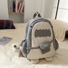 Carino Zaino Squalo Per Bambine Con Nylon E Design A Cartoni Animati Per L'Uso Scolastico