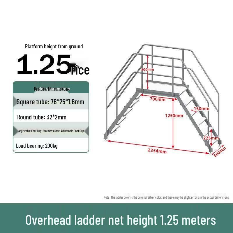 JINGGENG Aluminum Crossover Work Platform Ladder