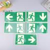 1 Luminous Exit Sign - Emergency Evacuation Safety Wall Decal, Photoluminescent Fire Evacuation Indicator With Green Border