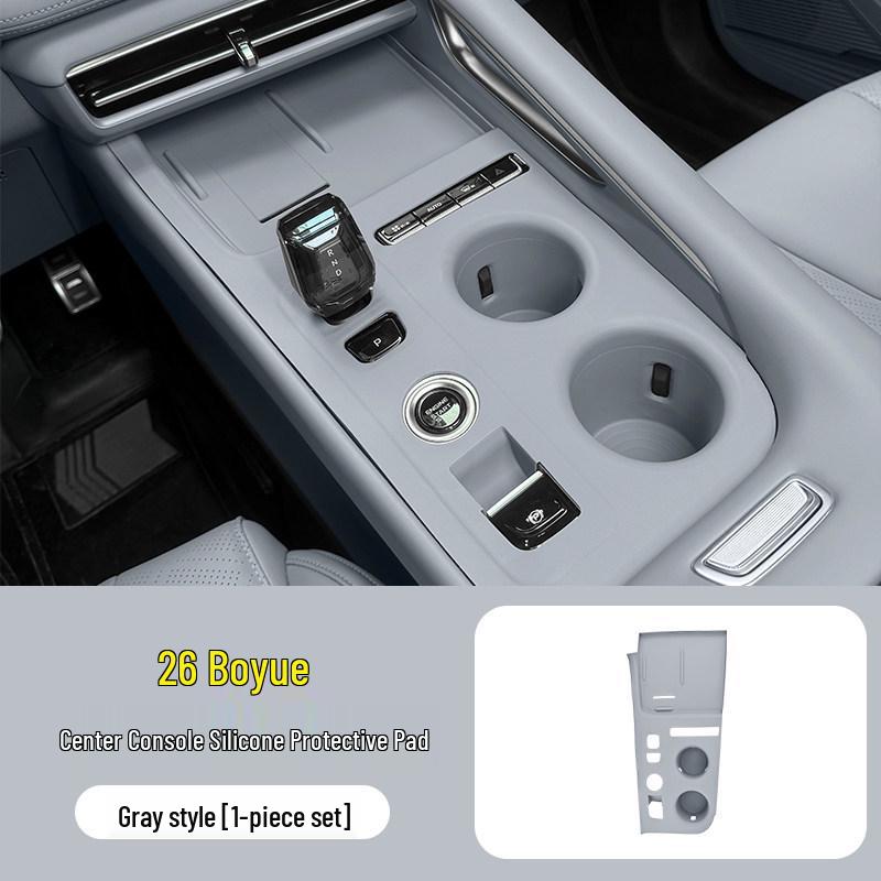 Silicone Protective Pad for 26 Geely Boyue Models - Console & Door Button Film