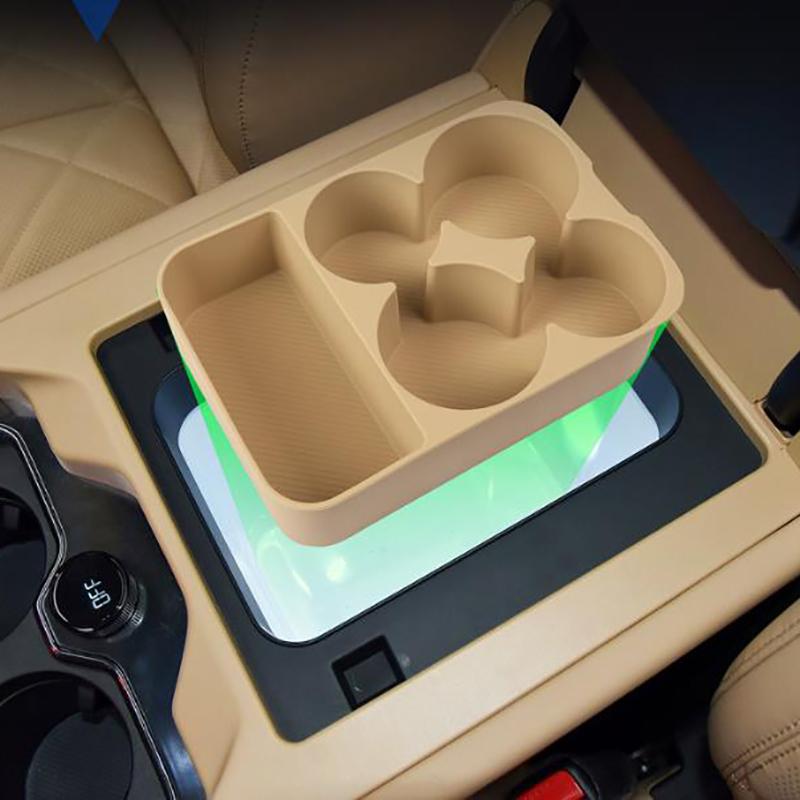 For BYD Leopard 8 DENZA B8 2025 2026 Silicone Refrigerator Storage Box Restyling Tray Storage Interior Modified Accessories