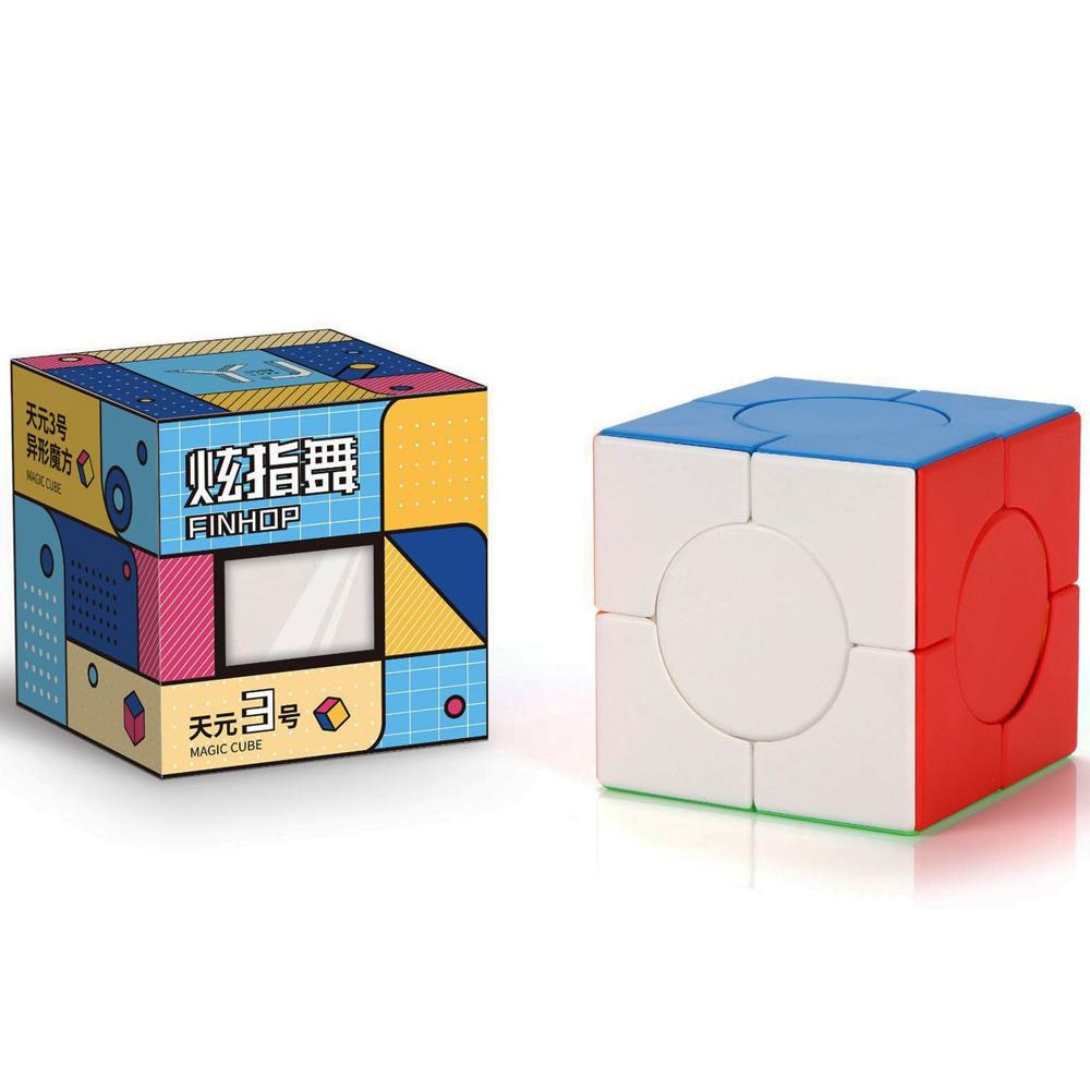 

Yongjun Tianyuan Cubu Magico необычный 3x3 без наклеек YJ прозрачный разноцветный куб красочный витой кубический пазл игра-головоломка на 10 лет красный