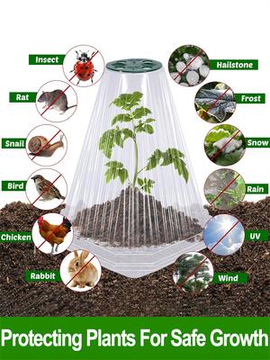 10-20PCS Plant Garden Protective Cover Reusable Plant Cover, Protected From Insects And Frost Weather Plant Protection Covers