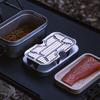 Camping Steam Tray Steamer Cookware Premium Compact Heavy Duty Stainless Steel Lunch Box Steaming