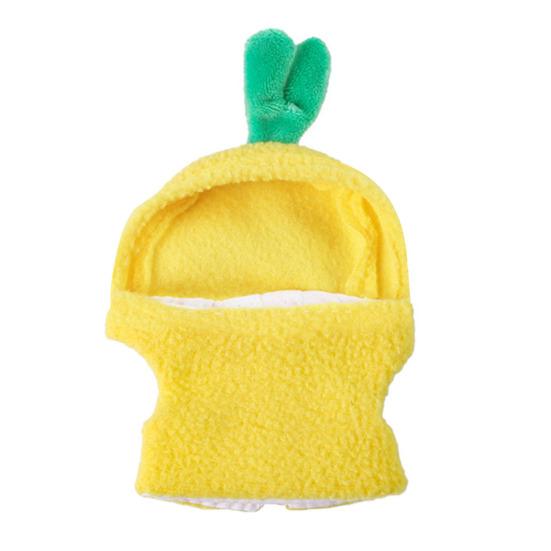 Felpe Uccelli Gialli Costume Cosplay Pappagallo Forma Ananas Tuta da Volo per Cenerino Parrocchetto Calopsitta Conuro Ondulato