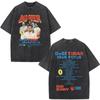Rapper Bad Bunny Album Cover Print TShirt Washed Vintage Loose Oversized Unisex Couples Streetwear Trendy Cotton high quality