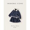 Insbobo Girls' Suit 2026 Spring New Style Baby Girl Suit Dress Girl Long-Sleeved Fashionable Kidsren's Cardigan