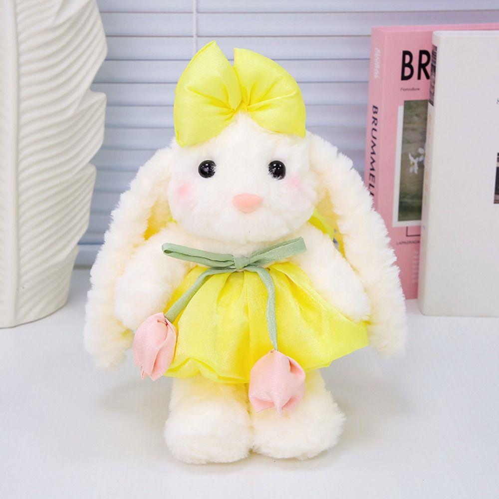 Big Ear Bunny Plush Doll Bow Tie Rabbit Plush Toy Cute Stuffed Animals Rabbit Toy  Birthday Parties