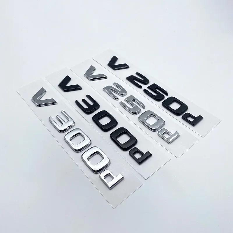 3D Letters V250d V300d NIGHT EDITION ABS Emblem for Mercedes Benz V Class W447 Car Fender Badge Trunk Nameplate Logo Sticker IX6