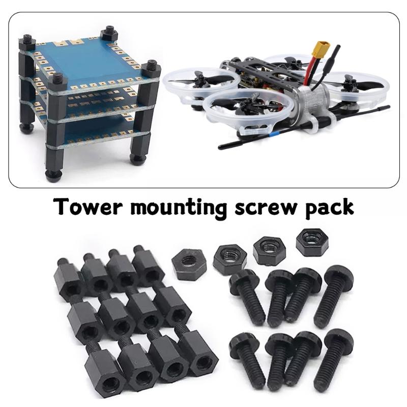Nylon Screws for FPV Quadcopter Flight Control and ESC Tower Installation M2X5/ M3X6/ M3X8/ M3X10