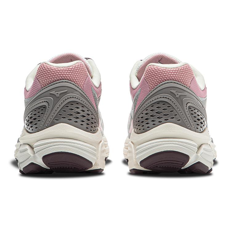 Mizuno Halo Mix Retro Trend Shock Absorption Non-Slip Wear-Resistant Breathable Low-Top Running Shoes Women sneaker White Gray Purple D1GH240815