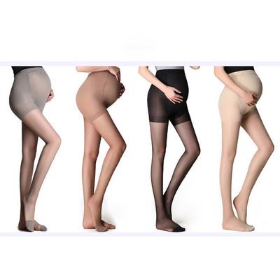 Schwangere Frauen Strümpfe dünne Strumpfhosen Sommer solide übergroße untere Socken