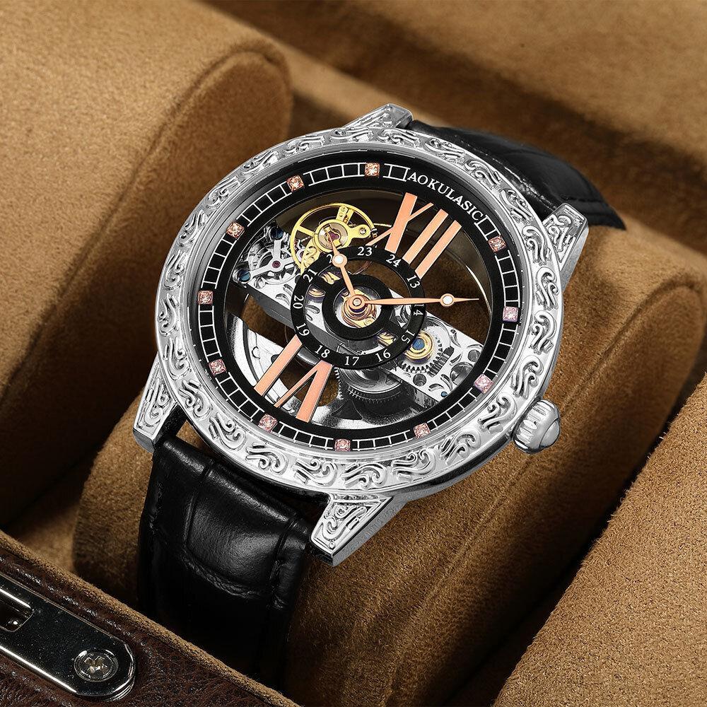 Herren Automatische Mechanische Uhr High-End Schön Leuchtend Wasserdichte Uhr