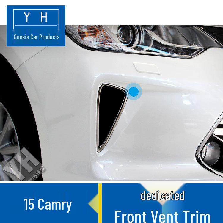 15 Camry Front Vent Bright Trim: Modified Car Interior Air Outlets