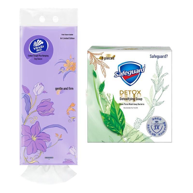 Vinda Hanging Tissues & Tea Tree Oil Soap Bundle