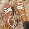 Large-sized Sandals Flat Shoes Sandals Beach Shoes Women's Shoes