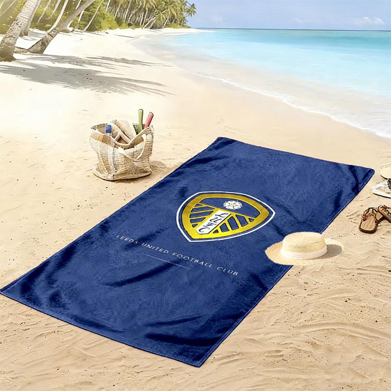 Leeds United Druck Strandtuch, Großes Weiches Schnelltrocknendes Handtuch für Strand Camping Schwimmen