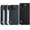 ABEEL For Google Pixel Fold 2 Case Genuine Cow Leather PC Phone Cover Black Edge