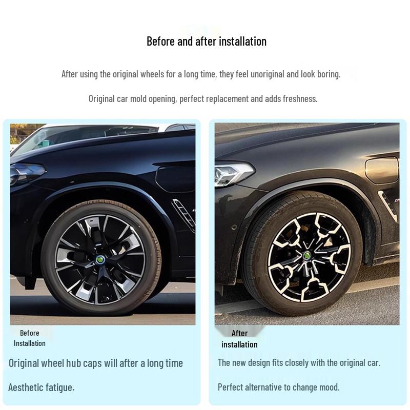 18/19 Inch Hub Caps & Tire Covers for BMW i3, ix3, 320/325 - Wheel Decorative Accessories