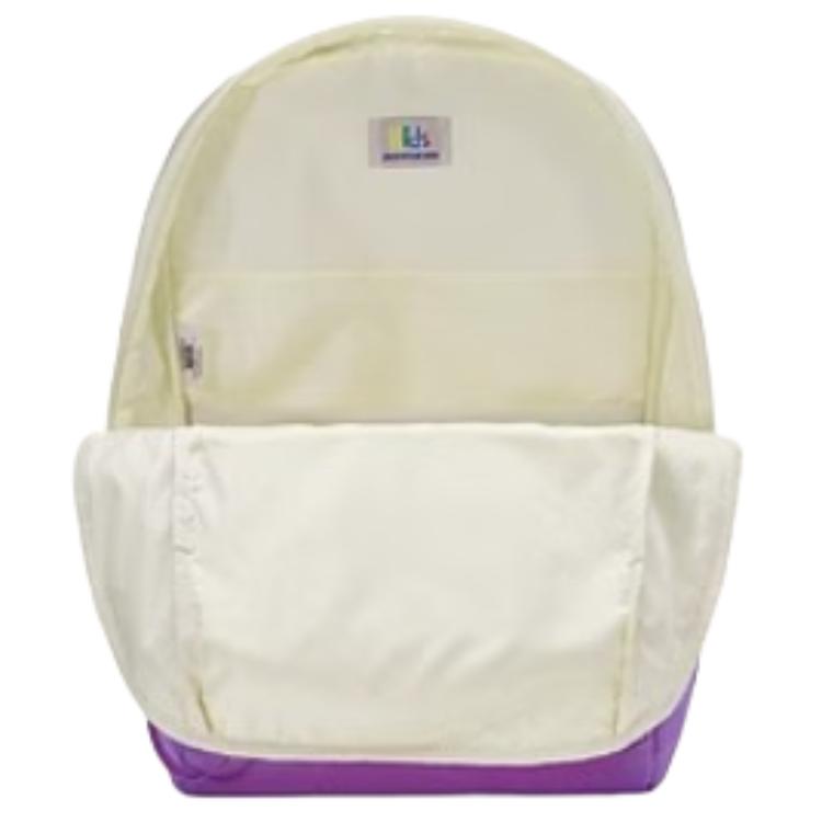Skechers Letter Logo Fashion Color Block Fabric Backpack Unisex Backpack Cotton-Candy-White L324K118-0074