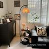 Mid-Century French Retro Floor Lamp with Storage - Perfect for Bedroom or Living Room Atmosphere