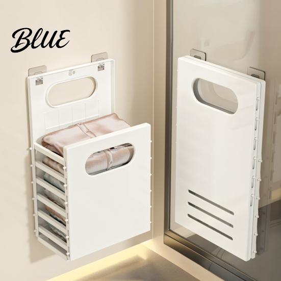 Large Capacity Laundry Container Wall Mounted Hamper Breathable Container Foldable Heavy Duty Toy Storage Basket Space Saving Basket for