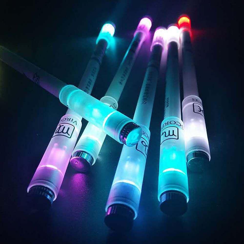 Stress School Supplies Triangle Turn Pen Rotating Gel Pen Gaming Ballpoint Pen Spinning Light Pen