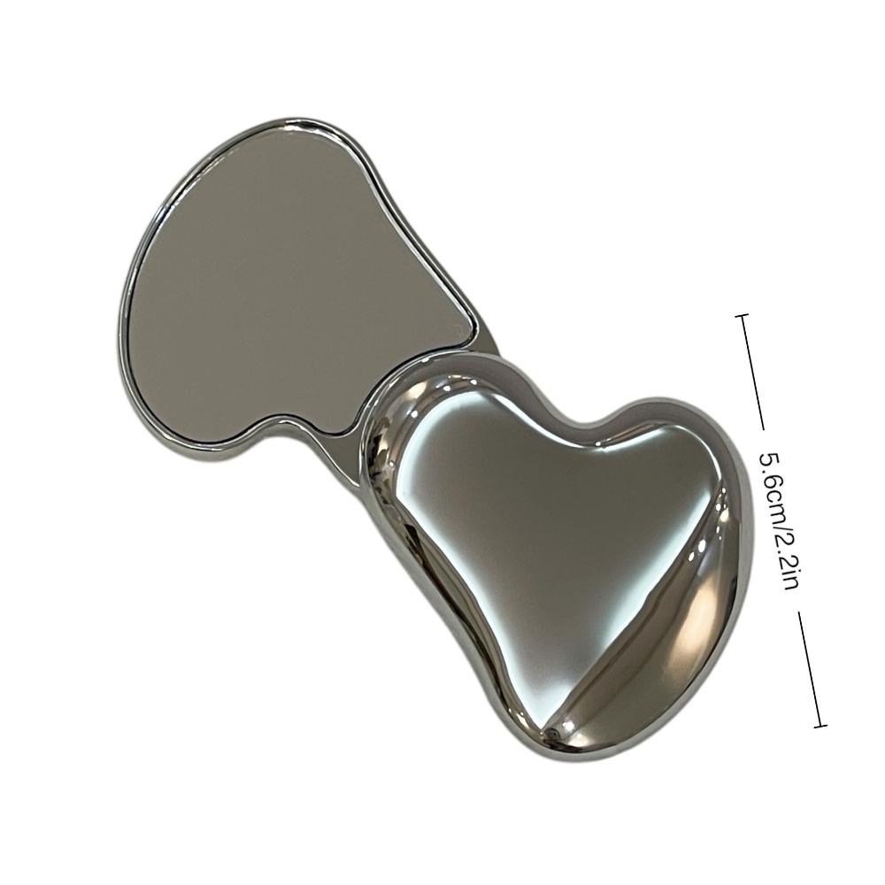 

Double-sided Small Mirror Mini Foldable Makeup Mirror Portable Travel Compact Metal Mirror Suitable for Bag