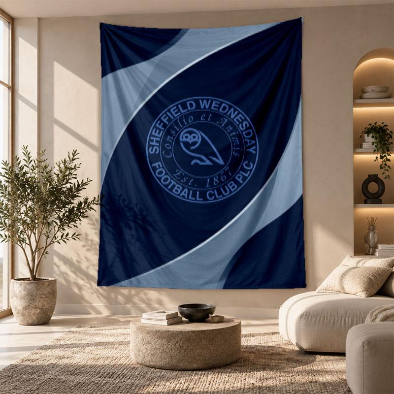 Decorative Tapestry,Sheffield Wednesday Football Printed Wall Art, Lightweight Wall Hanging For Bedroom Background