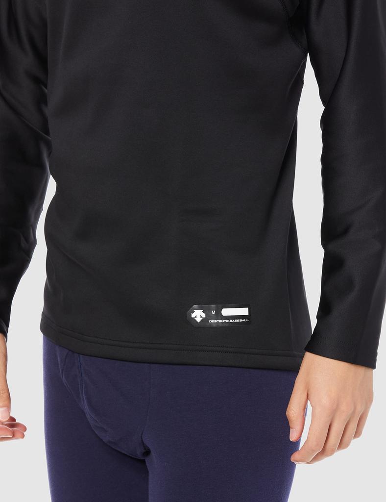 DESCENTE High Neck Long Sleeve Undershirt Size STD-658 (Black, S)