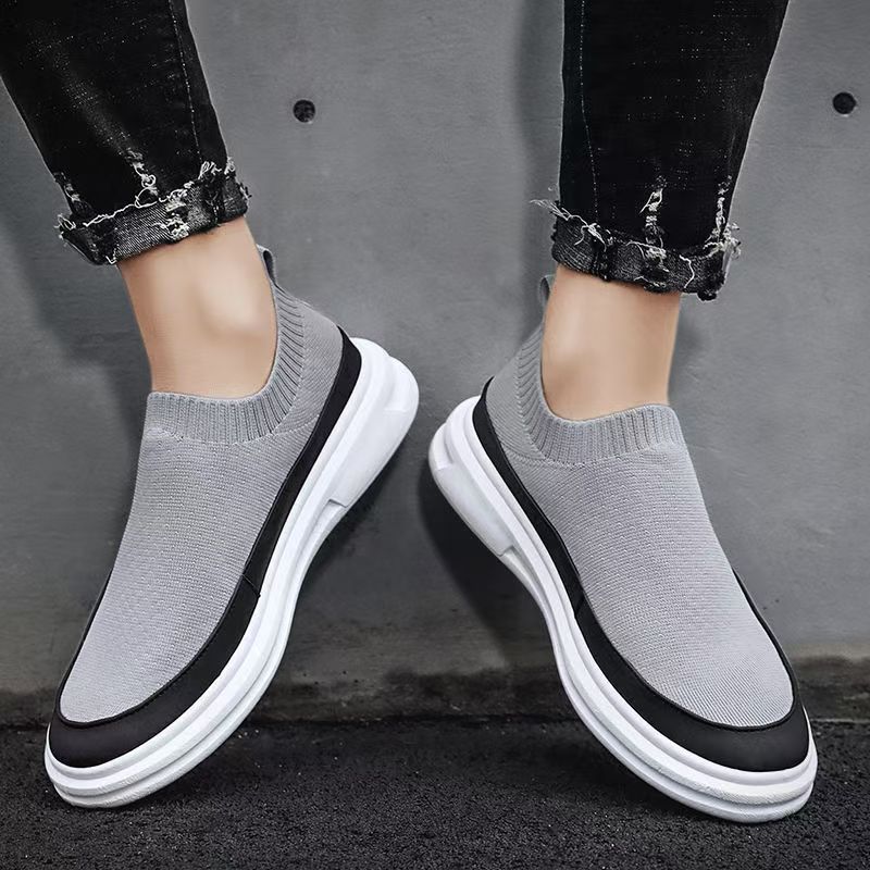 Feizhi Foreign Trade Men's Shoes Socks and Sneakers Spring and Summer Style Breathable Casual Shoes for Men