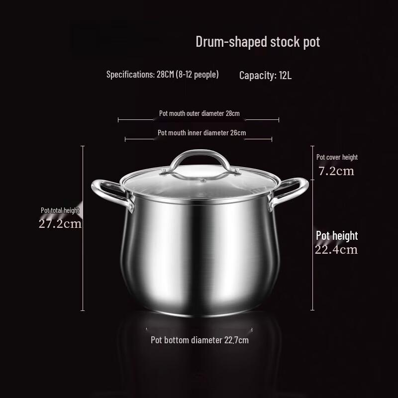 Sule 316 Stainless Steel Large Capacity Soup Pot