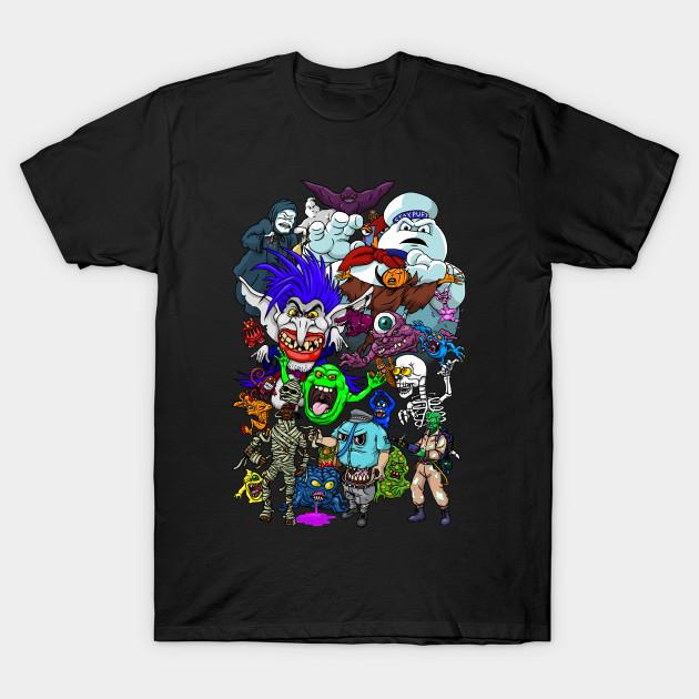 Men Black Print T-shirt I Ain T Afraid Of No Ghosts No-Cut Transfer Paper Print Cotton Tshirt L чёрный