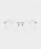 KOLEAT Titanium Geek Chic Transparent Blu-Ray Blocking Big Glass Glasses [Bstg] Men Ver.