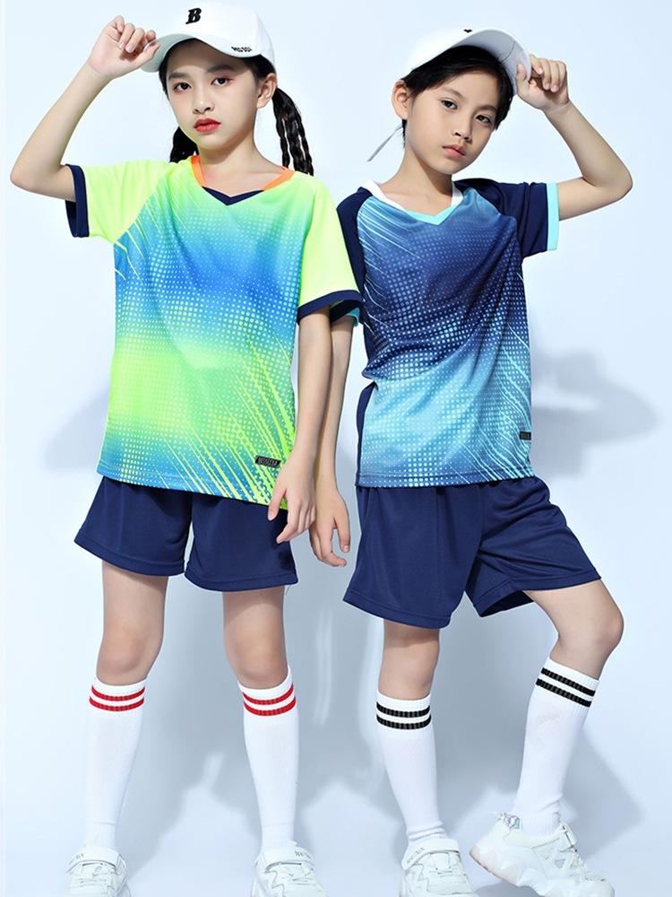 Soccer Uniform Suit Men'S Training Team Uniform Jersey Children Adult Sports Suit Royal Blue Ball Jersey