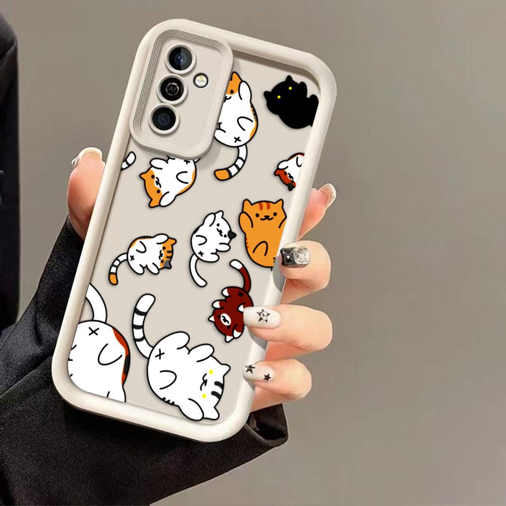 Cute Cat Charming Cover Phone Case For Googel PIXEL 7 7A 8 8A 9 9A 10 PRO XL 5G Silicone Case DIY Shell Funda Coque Capa