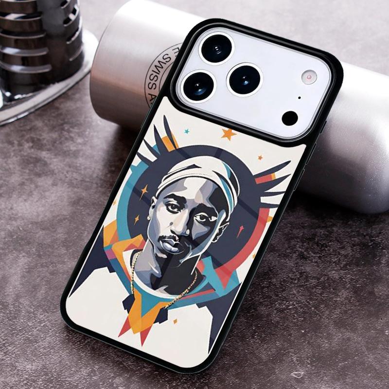 2Pac Hip Hop Singer Phone Case For iPhone 17 16 15 14 13 12 11 Pro Max Plus 17Air Soft Silicone Cover