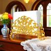 Zinc Zinc Zinc Alloy Metal Paper Dispenser Desktop Ornament Gold Tissue Box Napkin Holder Restaurant