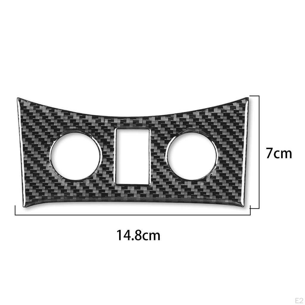 Auto Innenraum Sitzheizung Knopfblende, Kohlefaser-Konsolenpanel 3-13 Teile Hohe Qualität