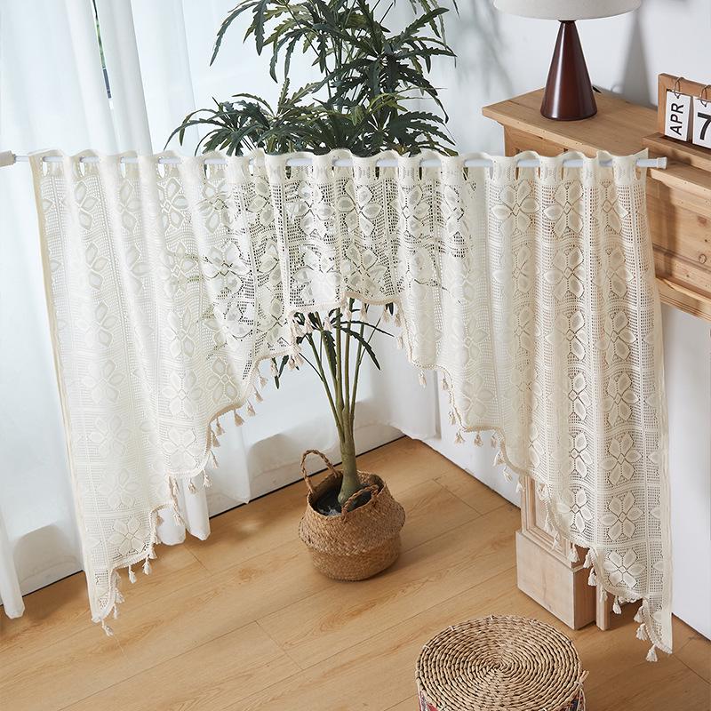 

Премиальная светонепроницаемая штора для французской двери для спальни, кафе и шкафов 100*150 cm грязно-белый