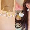 Dopamine Color Circle Earrings Women's Summer Personality Sweet Versatile Silver Needle Earrings Fashion Design Contrasting Color Earrings