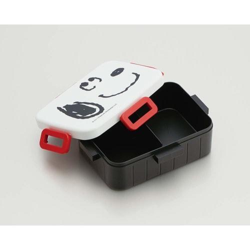 Skater Ag+ Silver Ion Antibacterial 4-Point Lock Lunch Box, 650ml, Snoopy Face, Peanuts, Made in Japan, YZFL7AG
