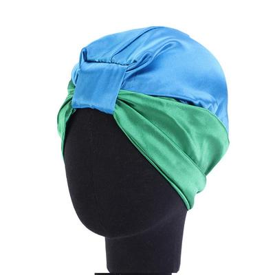 Turban Artificial Silk Cap Elastic Satin Nightcap Pile Cap