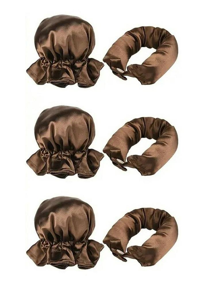 TikTok Heatless Curling Rod & Cap Set for Effortless Large Waves While Sleeping
