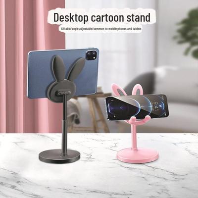 Support de téléphone lapin mignon réglable: Élevez et diffusez en mains libres
