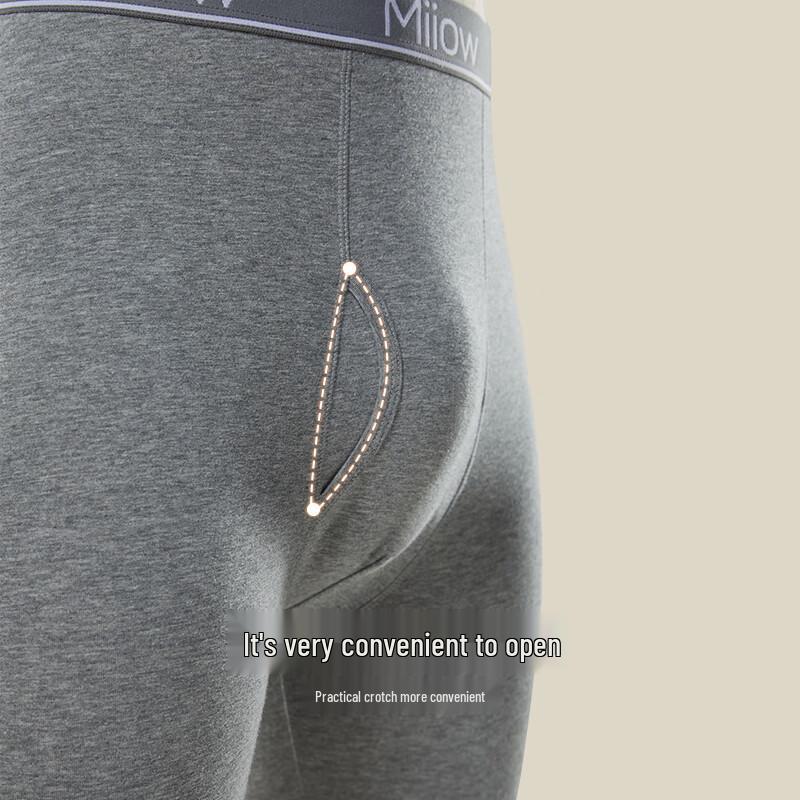 MaoRen Men's Pure Cotton Thin Thermal Base Layer Pants