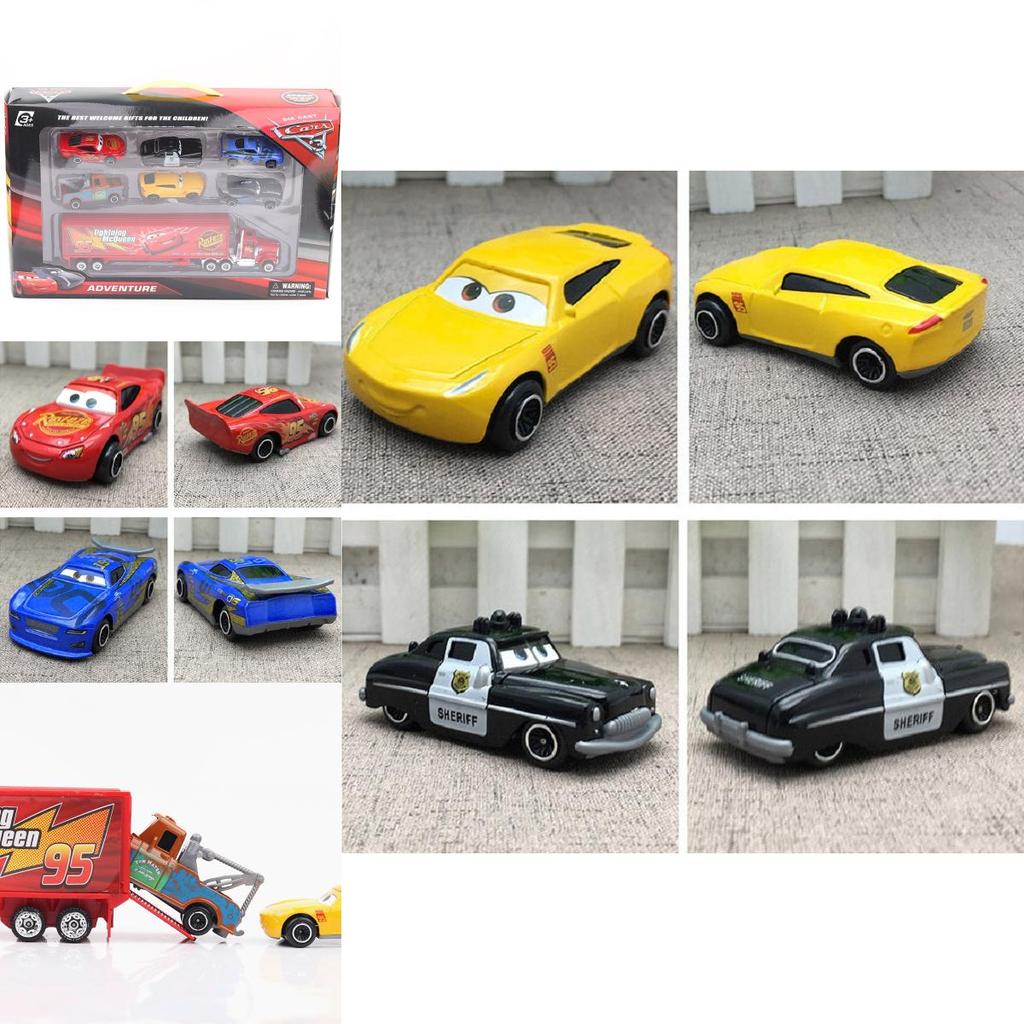 Exquisite 7 Pcs 164 Route 66 Car Toys Model Alloy Diecast Pvc Vehicles For Kids