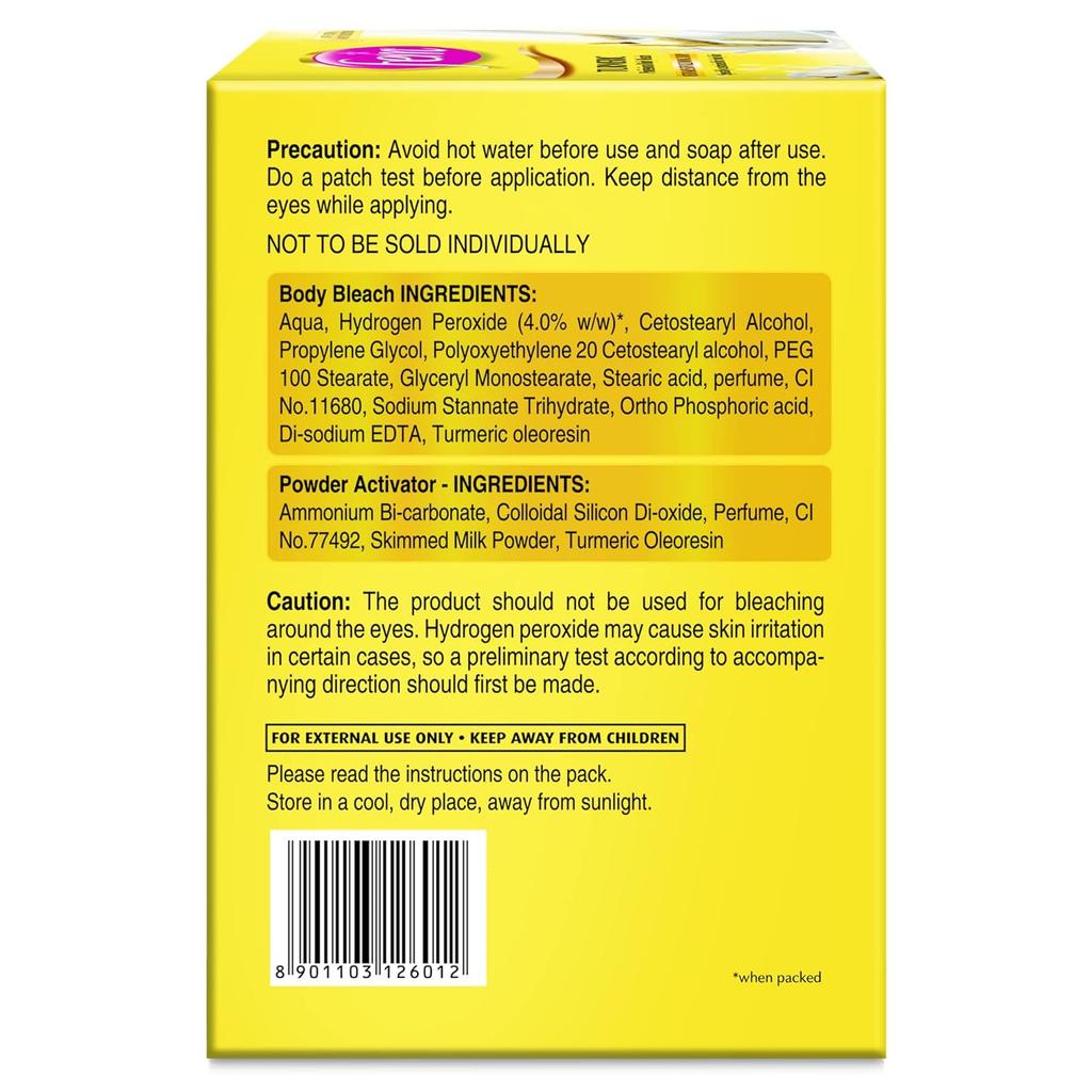 Dabur Fem Turmeric Body Bleach 1Kg | Brightens Skin, Reduces Dark Spots, Evens Tone & Hydrates for Smooth Radiant Glow